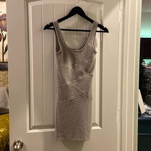 Free people taupe mini dress, casual